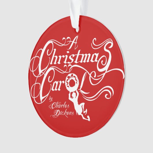 Een kerstkarol ornament (voorkant)