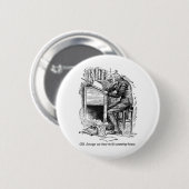 Een kerstkarol ronde button 5,7 cm (Voorkant /achterkant)