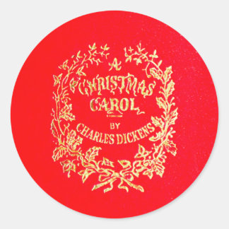 Een kerstkarol | ronde sticker