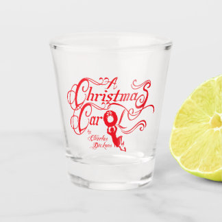 Een kerstkarol shot glas