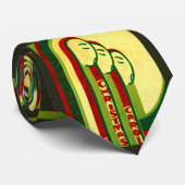 Een kerstkarol stropdas (Opgerold)