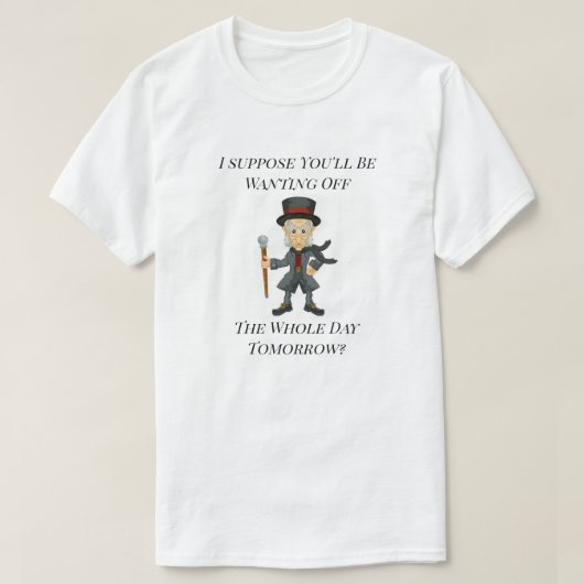 Een kerstkarol T-shirt (Design voorkant)