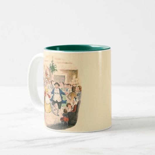 Een kerstkarol tweekleurige koffiemok (Voorkant links)