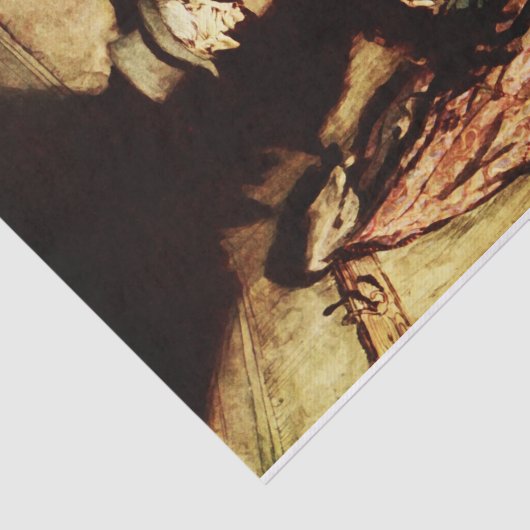 Een kerstkaroldkippen papier 2 (Detail)