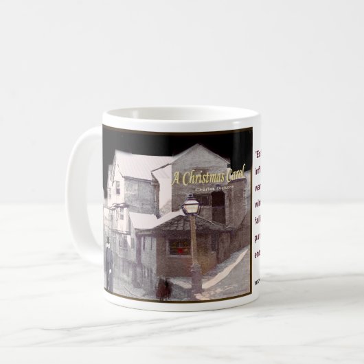 Een kerstkaroltekst koffiemok (Voorkant links)