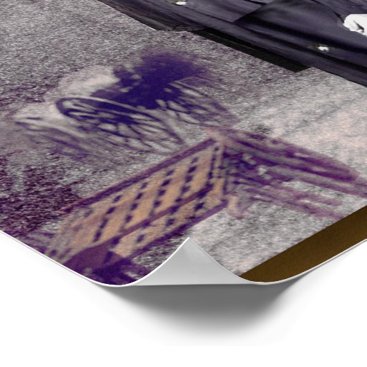 Een kerstkaroltekst poster (Hoek)