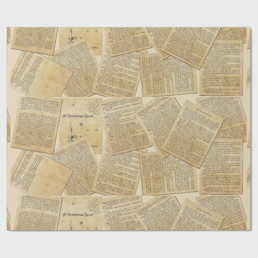 Een kerstkarolwrapppapier cadeaupapier (Vlak)