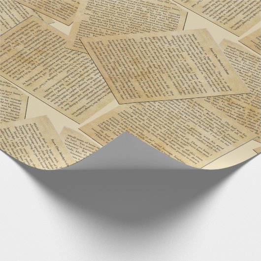 Een kerstkarolwrapppapier cadeaupapier (Hoek)