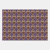 Een kerstkarolwrapppapier inpakpapier vel (Voorkant)