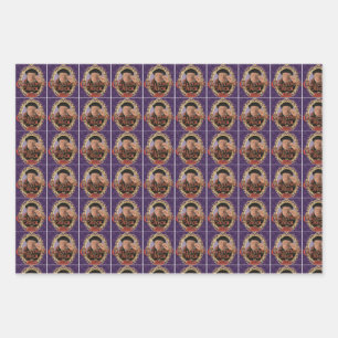 Een kerstkarolwrapppapier inpakpapier vel