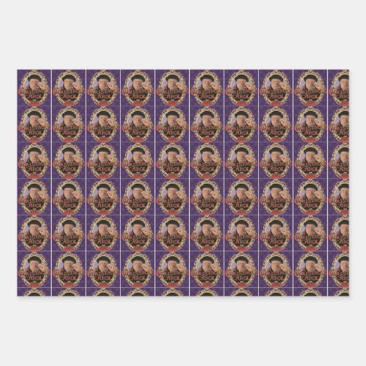 Een kerstkarolwrapppapier inpakpapier vel (Voorkant)
