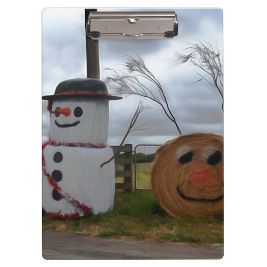 Een kerstklembord van Farmyard Klembord (Voorkant)