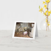 Een Kerstkoe Kaart (Gele Bloem)