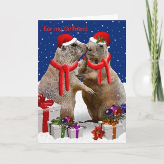 Een kerstkus Kaart VRIENDIN (Voorkant)