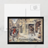 Een kerstlied feestdagenkaart (Voorkant / Achterkant)