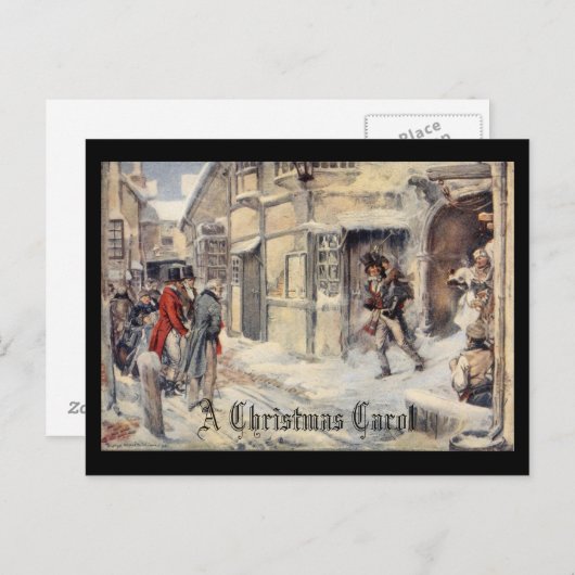 Een kerstlied feestdagenkaart (Voorkant / Achterkant)