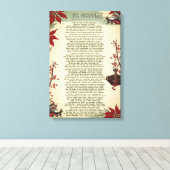 Een kerstlied: Ole St. Nick | Canvas Afdruk (Insitu (Houten vloer))