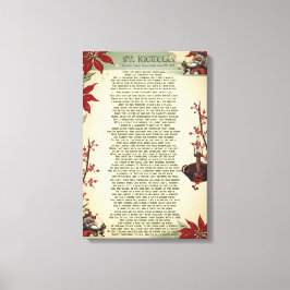 Een kerstlied: Ole St. Nick | Canvas Afdruk