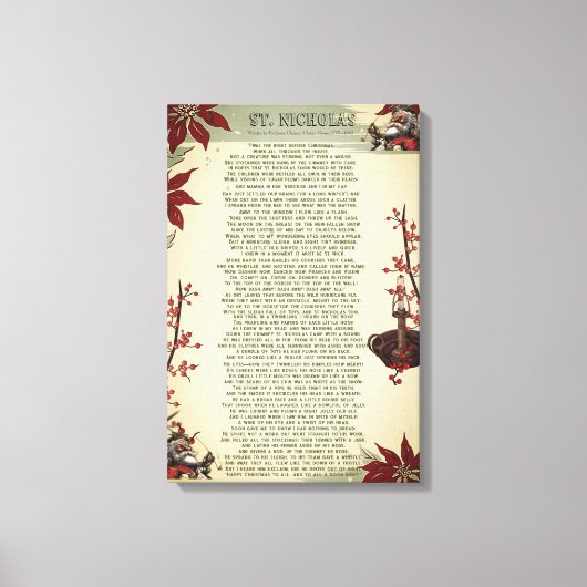 Een kerstlied: Ole St. Nick | Canvas Afdruk (Voorkant)