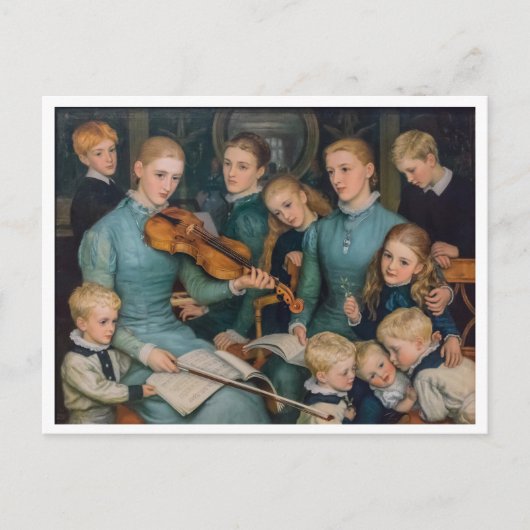 Een kerstliedje in Bracken Dane door Arthur Hughes Briefkaart (Voorkant)