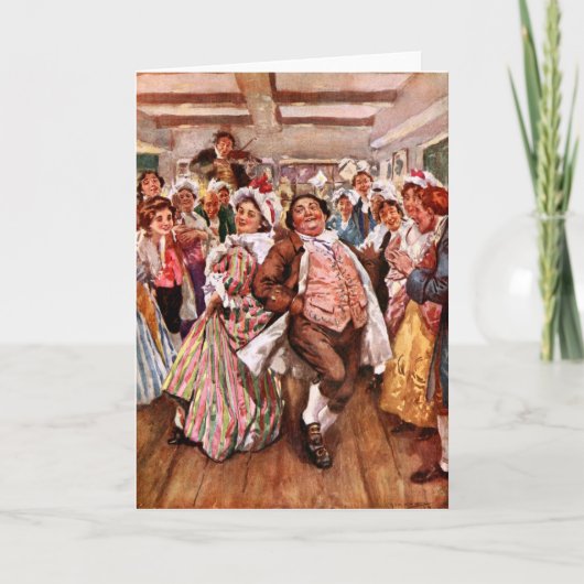 Een kerstliedje: Mr. & Mrs. Fizziwig Bedankkaart (Voorkant)