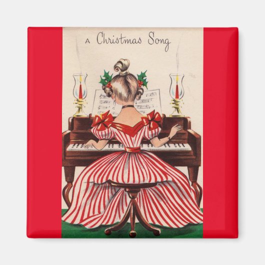 Een kerstliedmagneet magneet (Voorkant)