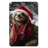 Een kerstluiaard magneet (Verticaal)