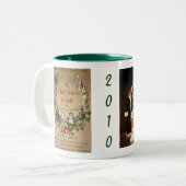 Een kerstman, 2010 SMP Tweekleurige Koffiemok (Voorkant links)