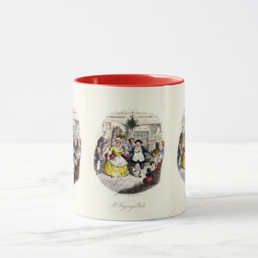 Een kerstman - de heer Fezziwigs' Ball Mok (Midden)