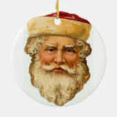 Een kerstman keramisch ornament (Achterkant)