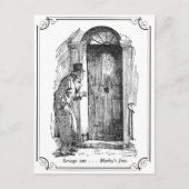 Een kerstman: Marleys gezicht Feestdagenkaart (Voorkant)