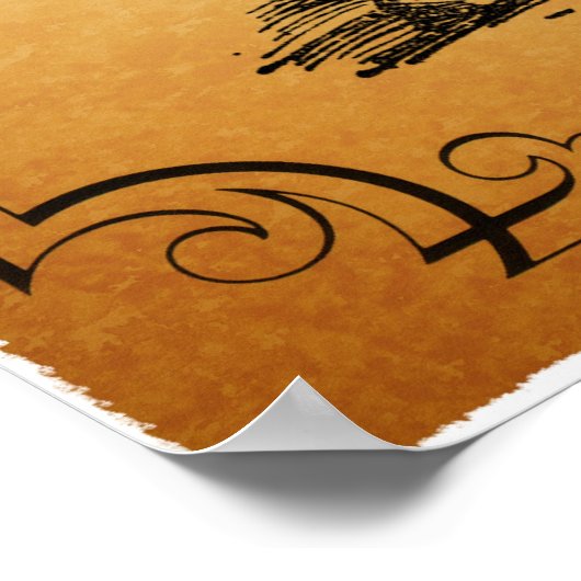 Een kerstman: Marleys gezicht Poster (Hoek)