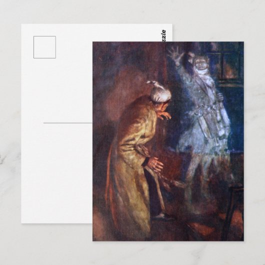 Een kerstman: Marleys Ghost Briefkaart (Voorkant / Achterkant)