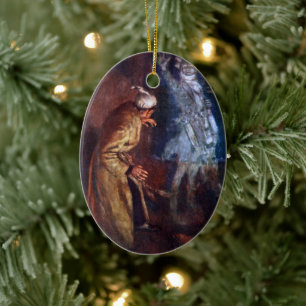 Een kerstman: Marleys Ghost Keramisch Ornament