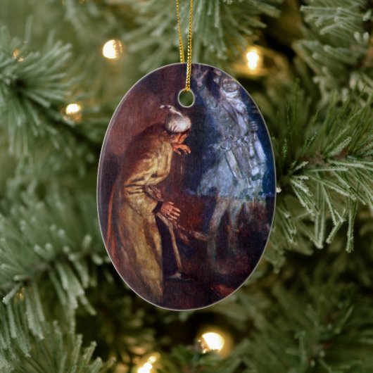 Een kerstman: Marleys Ghost Keramisch Ornament (Boom)