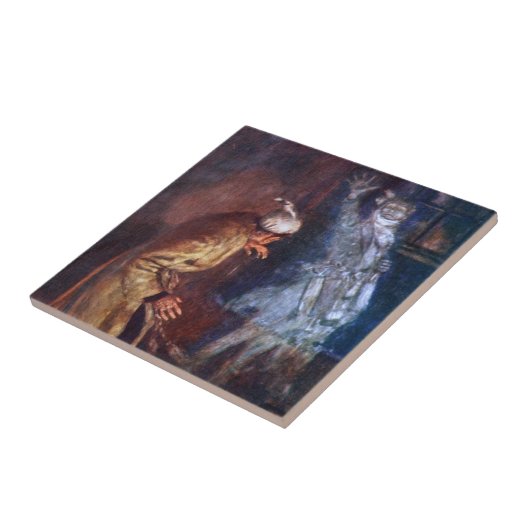 Een kerstman: Marleys Ghost Tegeltje (Zijkant)