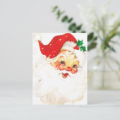Een kerstman met een appelwang, deel 1 briefkaart (Staand voorkant)
