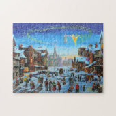 Een kerstman met Gordon Bruce-kunst Legpuzzel (Horizontaal)