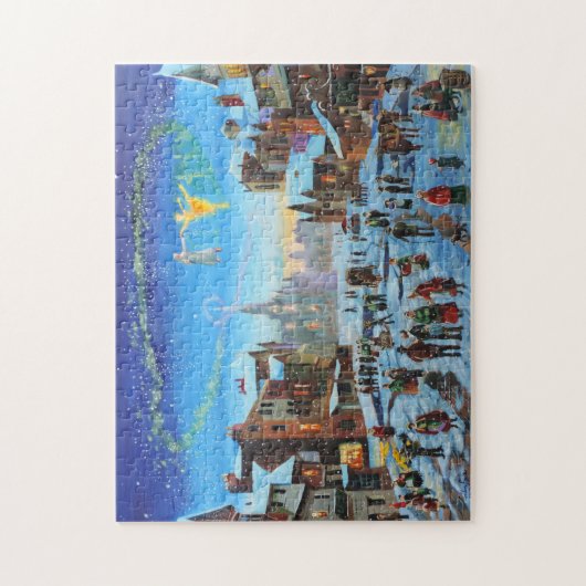 Een kerstman met Gordon Bruce-kunst Legpuzzel (Verticaal)