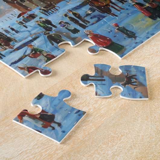 Een kerstman met Gordon Bruce-kunst Legpuzzel (Zijkant)