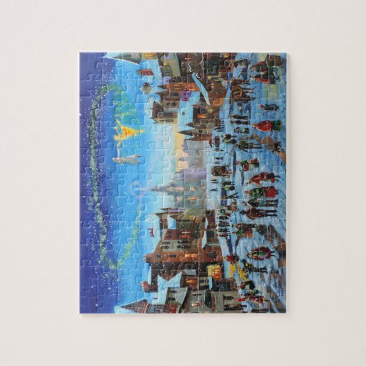 Een kerstman met Gordon Bruce-kunst Legpuzzel (Verticaal)