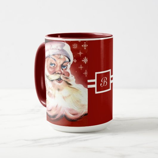 Een  kerstman mok (Voorkant links)