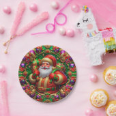 EEN KERSTMAN ~ SCHATTIGE ~ PAPIEREN BORDJE (Feest)