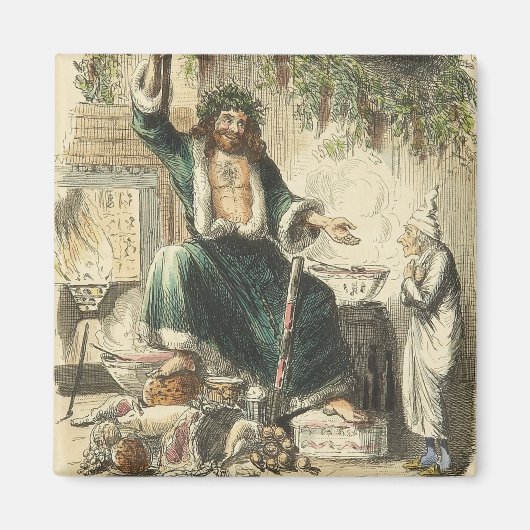 Een kerstman: Scrooge's derde bezoeker Magneet (Voorkant)