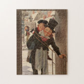 Een kerstman: Tim en Mr Cratchit Legpuzzel (Verticaal)