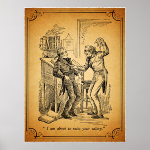 Een kerstman: Verhoog je salaris Poster