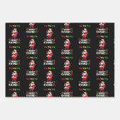 Een kerstman voor alle Feestdagen die papier 3 ver Inpakpapier Vel (Voorkant 3)
