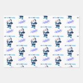 Een kerstman voor alle Feestdagen die papier 3 ver Inpakpapier Vel (Voorkant 2)