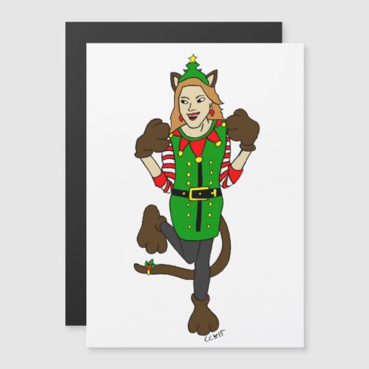 een kerstmeisje (Voorkant / Achterkant)