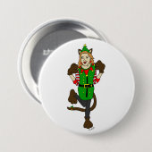 een kerstmeisje Button (Voorkant /achterkant)